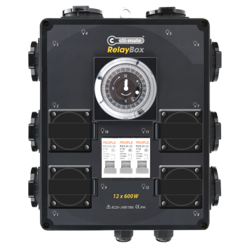 CLI-MATE RelayBox Zeitrelais - 12x600W
