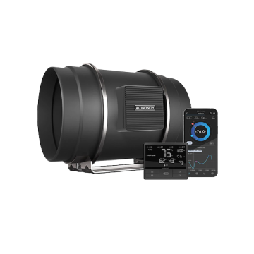 AC Infinity Cloudline PRO T8 - leises Inline-Lüftersystem mit Temperatur- und Feuchtigkeitssteuerung, 200 mm