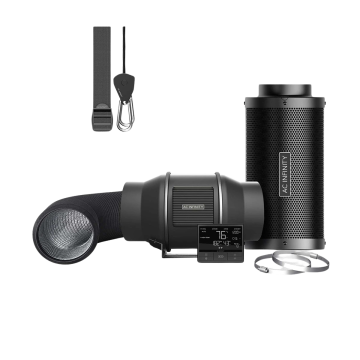 AC Infinity Luftfilter-Set PRO 150 mm - Inline-Ventilator mit Smart Controller und Aktivkohlefilter