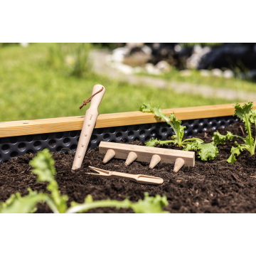 Windhager Greenline Anzuchtwerkzeug-Set aus FSC-Holz – 3-teiliges Set für Anzucht & Umpflanzen