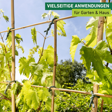 Windhager Gartendraht mit Gummimantel – 5 m Fixierdraht für Pflanzen & mehr