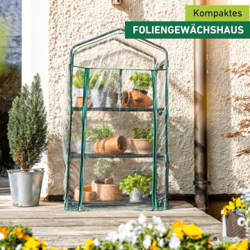 Windhager Balkongewächshaus – Kompaktes Foliengewächshaus für Balkon und Terrasse