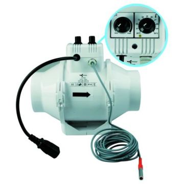 Ventilution Mixed In-Line Lüfter 125 mm - mit Thermostat, Regler