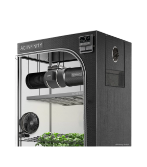 AC Infinity Advance Grow Zelt-System 90x90x180 PRO - 3 Pflanzen-Set - Greendoor Edition